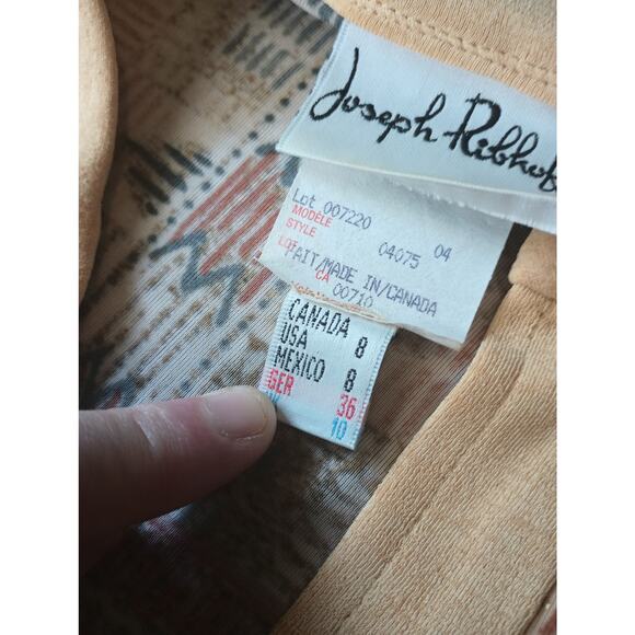 Joseph Ribkoff Gold Brown Ochre Foil Detail Short Sleeve Maxi Cardigan Duster 8 - Picture 5 of 8